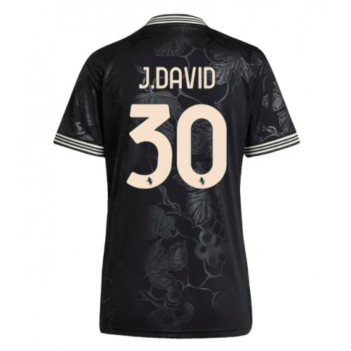Juventus Jonathan David #30 Tredjeställ Dam 2025-26 Kortärmad